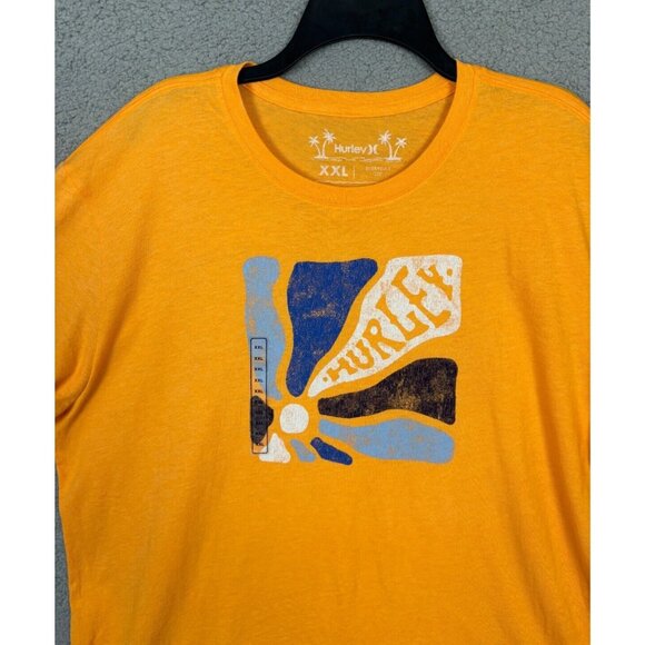 Hurley Mens Sun Flowers Everyday Tee Orange XXL New With Tag's. - Picture 2 of 8